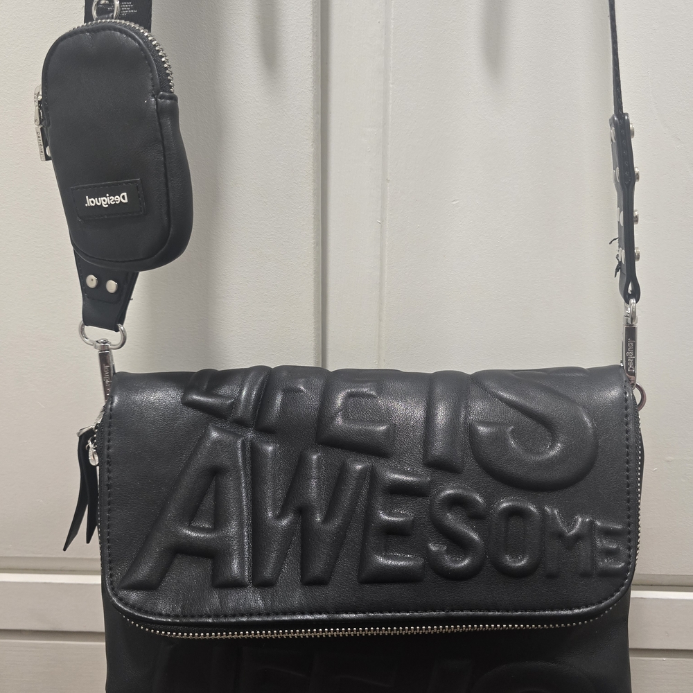 Black Desigual Crossbody Bag Purse